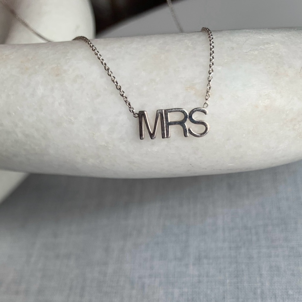 “MRS” Sterling Silver MAYA BRENNER NECKLACE by Mark & Graham